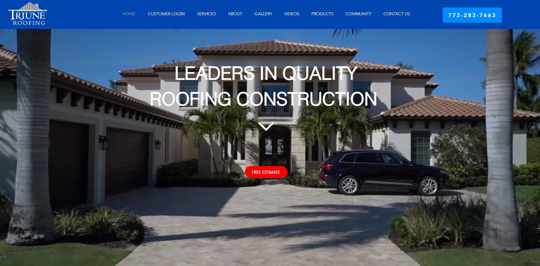 roofing company website